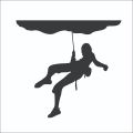 Wall Art Diy Climber Wall Vinyl Decal Mountaineer Wall Sticker Mountain Landscape Home Interior Bedroom Decor Extreme Wall Design. 