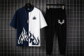 New trendy fired printed summer tracksuit for men and boys. 