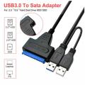 USB 3.0 2.5",3.5" SATA III Hard Drive Adapter Cable SATA USB Adapter Cable Data Transfer Converter Cables. 