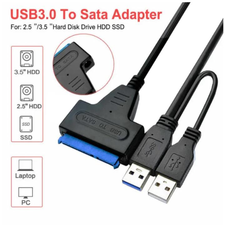 USB 3.0 2.5",3.5" SATA III Hard Drive Adapter Cable SATA USB Adapter Cable Data Transfer Converter Cables