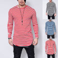Men Shirt Long Sleeve O Neck Autumn Top. 