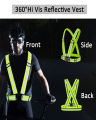 safety reflective vest belt florescent high visibility adjustable straps. 