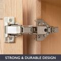 Pack of 10 Soft Close Hinges Stainless Steel 110 Degree Cabinet Cupboard Wardrobe Door Inset Mounting, Soft Closing Mechanism. 