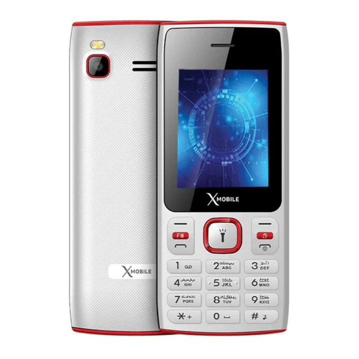 Xmobile X4 Pro - 5000mAH Battery - Dual Sim - Thunder Stereo Speaker - 4 Beaming Torch Light - 2.4 Inch Display - Smart camera - Wireless FM radio - Audio & Video player - Auto Call recording - Bluetooth - 1 Year brand Warranty