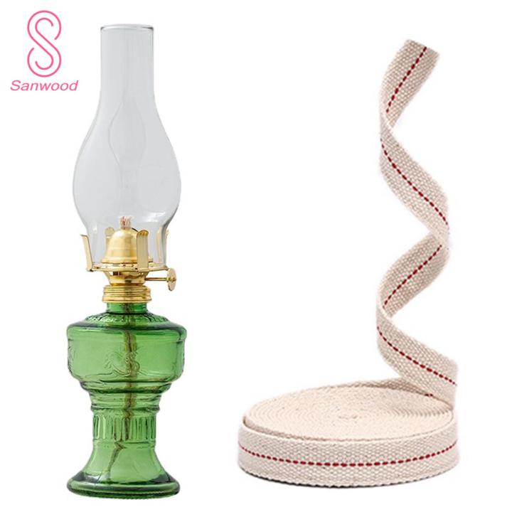 Stable Flame Premium Cotton Red Stitch Oil Burner for Safe Hurricane Lanterns Essential Kerosene Lamp Accessories Kerosene Lamp