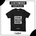 Customized Black T-Shirt with your Picture, Logo or Name | Black T-Shirt Print | Craftale. 