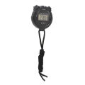 Digital Sport Stopwatch Timer, Black Sports Stopwatch Waterproof Alarm Clock Function Easy To Read Multifunction for Racing for Swimming for Judging. 