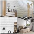Wall Stickers 10PCS  3D  Brick, PE Foam Self-Adhesive Wallpaper Removable and Waterproof Art Wall Tiles for Bedroom Living Room Background TV Decor. 