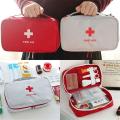 Household Portable Waterproof Outdoor Travel Medical Multi-Pocket Medicine First Aid Kit Storage Bag (Not Included First Aid Accessories). 
