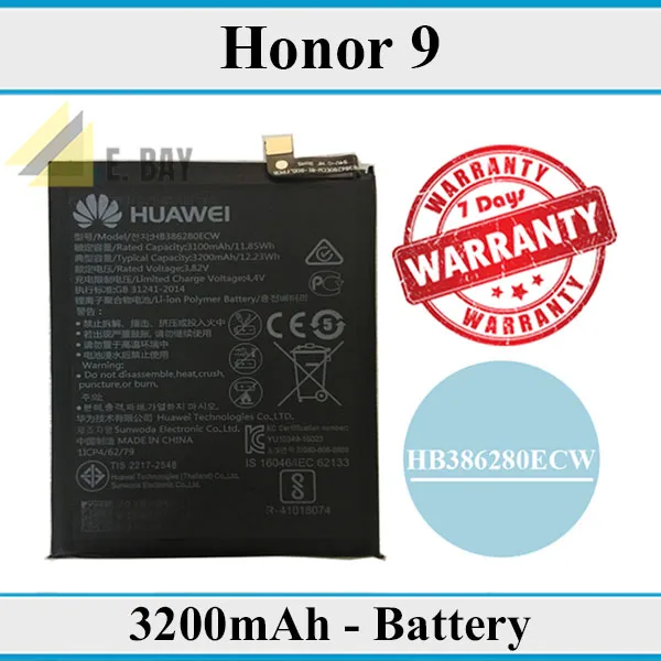 Honor%209%20Battery%20HB386280ECW%20Replacement%20Premium%20Quality%203200mAh%20For%20Honor%209%20-%20Image%202
