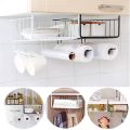 Under Shelf Storage Basket, Shelves Wire Basket Hanging Basket Under Shelves Rack for Kitchen Pantry Desk Bookshelf Cupboard. 