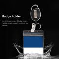 2 Pcs Badge Tether with Clips Retractable Badge Reel Carabiner Reel Clip Card Holders for ID Card Key Badge Holder. 