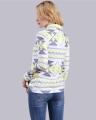 Yellow Knitted Printed Cardigan Women - Ch#Wwc-00006.1. 