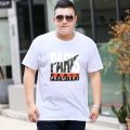 Large men's short T-shirt with loose fit and enlarged fat, affordable clothing for 2023 trendy brand half sleeved fat guy t-shirt. 