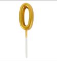 Gold Number Candle, 0 1 2 3 4 5 6 7 8 9 digital Number Birthday Candles Cake Topper Birthday Cake flag Decorations. 