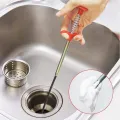 Metal Flexible 90 cm Wire Brush Hand Sink Cleaning Hook Sewer Dredging Device Snake Drain Cleaner Spring Pipe Dredging Tool Drain Opener Drain Clog Remover Sink Grabber Claws Opener Tool for Sewer Kitchen Sink Bathroom Tub Toilet Clogged Drains Catcher. 