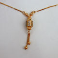 1 Carat Gold Color Pendant Long Chain Necklaces For Women Girl Gift / Gold Chain Pendants For ladies / Zircons locket For Women / Neckless for Female. 