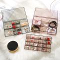 24 Grid Transparent Acrylic Jewelry Box organizer.. 