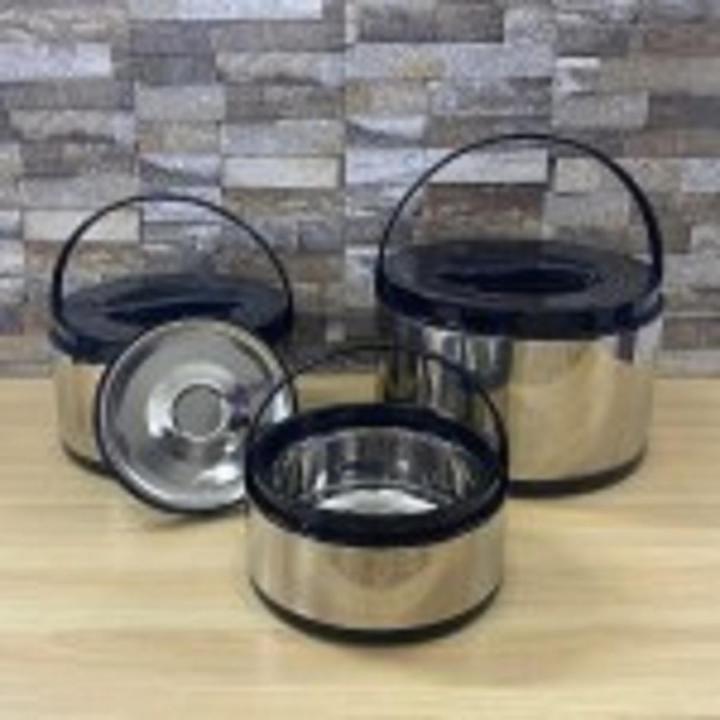 FENGTIANLI  Branded 3 Pieces Hot Pot Set - Stainless Steel Inner Bowl-Capacity ( 8 Liter /4 Liter /2 Liter)