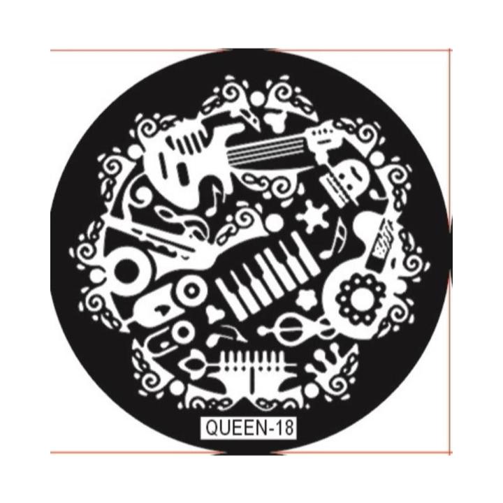 Queen Series Stamping Nail Art Plate Stamping Kit | Stamping Plates | Stamping Plates Nail Art Kit | Stamping Nail art Plate | Stamping Kit For Girls | Stamp Scraper Queen-18