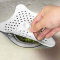 Silicone Rubber Five-pointed Star Sink Filter Sea Star Drain Cover Sink Strainer Hair Catcher Leakage Filter for Kitchen and Bathroom- Multicolor. 