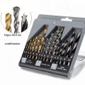 16PCS Multifunctional Woodworking Drill Bit Set Electric Hole Tool Kit 2-10mm Drill Bits Combination Set HSS Titanium Twist Drills to Metal + Wood Drills + HSS Rock Concrete Drill Set Masonry Twist Wood Drill Bit Set Concrete Brick Drywall drill barma. 