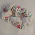 Scrunchies for Girls - High Quality Silk Hair Ties Pack of 5, Multicolor Printed. 