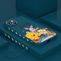【NEW】Disney Cute Winnie The Pooh Phone Case For Apple iPhone 14 13 12 Mini 11 Pro XS MAX XR X 8 7 6S SE Plus Liquid Left Rope Fundas. 