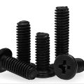 10pcs/lot CM M1.6 M2 M2.5 M3 M4 M5 M6 M8 Black A2-70 Carbon Steel Cross Phillips Ultra Thin Flat Wafer Head Screw Bolt Laptop-10mm x10pcs. 