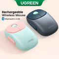 UGREEN Wireless Mouse, 4 Silent Buttons, Bluetooth 5.0 2.4G with USB Mini Receiver Wireless Mice, 4000DPI Ambidextrous for PC Mac Laptop. 