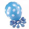 Pack Of 100 - 12 Inch Latex Skye Blue Polka Dot Balloon - Skye Blue !. 
