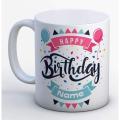 White Mug Printed. 