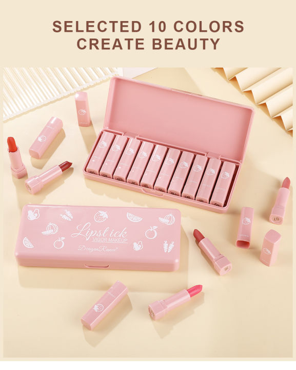 Dragon%20Ranee%20-%2010PCS%20Cute%20Mini%20Matte%20Waterproof%20Lipstick%20With%20Case%20-%20Image%206