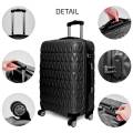 Medium 24" Hard Case  Suitcase 4 Wheel Travel Luggage Trolley Lightweight Hand Luggage Bag Case. 