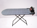 Folding Iron Stand Iron Table Foldable Adjustable Iron Stand Wood Top Multicolor. 