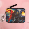 Marvel Avengers Children Coin Wallet Holder Spider-Man Captain America Print Card Holder Name Tag with Keyring Card Holder Purse. 
