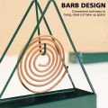 Light-haired Iron Insect Mosquito Coil Holder Retro Innovative Home Incense Mosquito Resistant Coil Holder Anti-Mosquito Residence Supplies For Home, Garden, and Wedding Lawns. 