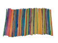 Wooden Sticks for Craft Colorful Length 4 inches Thickness 2.5mm 50 Pieces. 