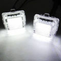 2Pcs Car License Plate Light for Mercedes-Benz W204/W212/W216/W221/W207 18 Led White Rear License Tag Lights. 