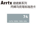 Arrtx Acrylic Marker Soft Tip Single Absolute Purple A/B 30 Colors Waterproof and Quick-Drying Color-Resistant. 