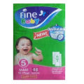 Fine Baby Diapers, Jumbo pack of 48 diapers, Maxi 12–17 kg, Size 5. 