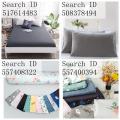 Dansunreve 1PC Bolster Cover Sarung Bantal Solid Color Easy ON/OFF Bolster Pillow Case Feel Comfortable Soft Plain & simple; Hotel/hostel/airbnb use. 