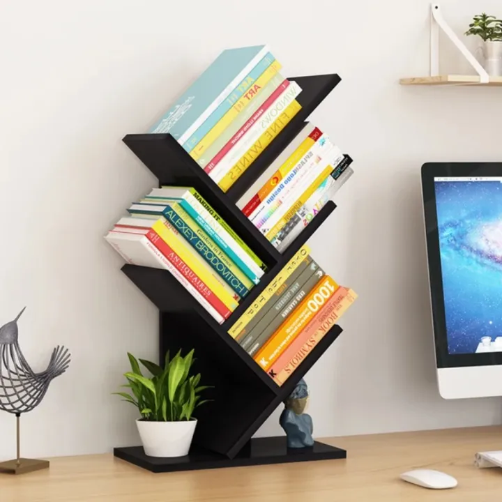 Tree-shaped%20bookshelf%20Bookcase%205-tier%20bookshelf%20Floor%20standing%20book%20shelves%20-%20Image%204