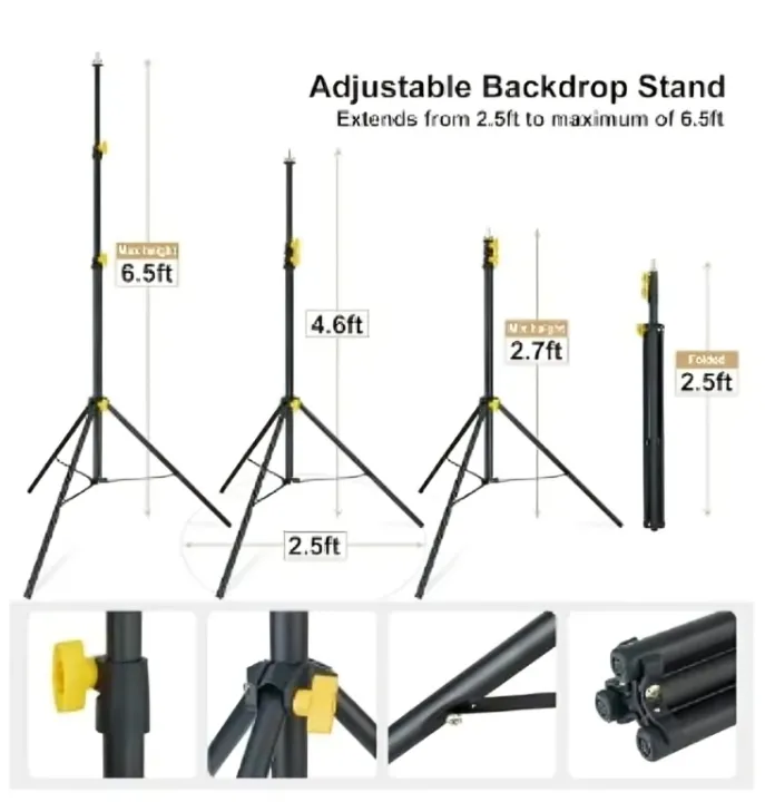 Backdrop%20Support%20Stand%20Kit%20Photography%20Studio%20Photo%20Background%20%7C%20Frame%20Stands%20(7ft%20Height%20x%205ft%20width)%20for%20Chroma%20Key%20Studio%20Backdrop%20Video%20Backdrop%20Background%20Removing%20Sheet's%20Stand%20-%20Image%202