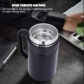 Techmanistan 500ml Vacuum Cup Stainless Steel Insulated Coffee Mug With Tea Filter & Comfortable Handle, Vacuum Double Wall Tumbler Coffee Mug Water Bottle. 