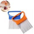 Tomato Vegetable Onion Slicer Aid Guide Holder Slicing Cutter Pin Gadge. 