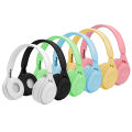 Y08 [Good Quality]  Wireless Bluetooth Headphones On-Ear Headset HIFI Stereo Macaron with Mic. 