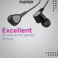 FASTER F15 Universal Music Earphone - High Quality Handfree for Calling - Handsfree With Built-in Mic. 