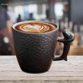Ceramic Coffee Mugs 86ml Cappuccino Mug for Office Birthday Creative Gift black. 