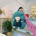 New Cartoon Bear Boys and Girls Backpack Cute Kindergarten Student Schoolbag Backpack Foreign Trade One Piece Dropshipping. 